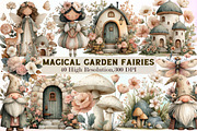 Magical Garden Fairies Clipart, an Illustration by Sublimation Artist (Thumbnail 1 of 7)