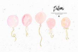 Watercolor Balloons