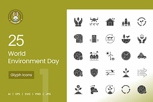 25 World Environment Day Icons, an Icon by IconBunny
