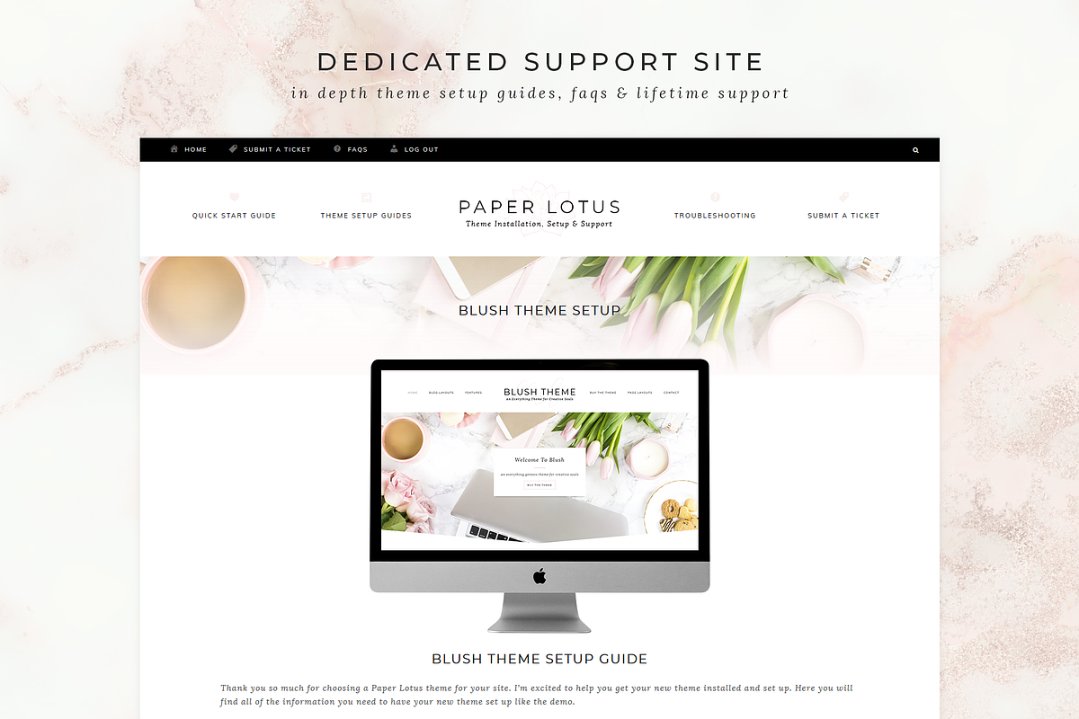 Blush WordPress Theme, a WordPress Template by Studio Sirona (Photo 6 of 7)