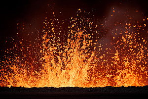 Explosive volcanic eruption, a Nature Photo by MistyDay
