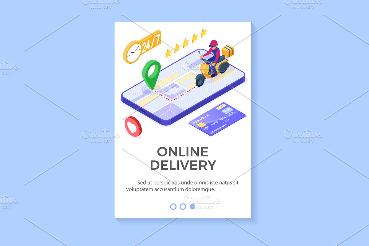 Online food pizza order delivery, a Food Illustration by TAlex (Photo 4 of 4)