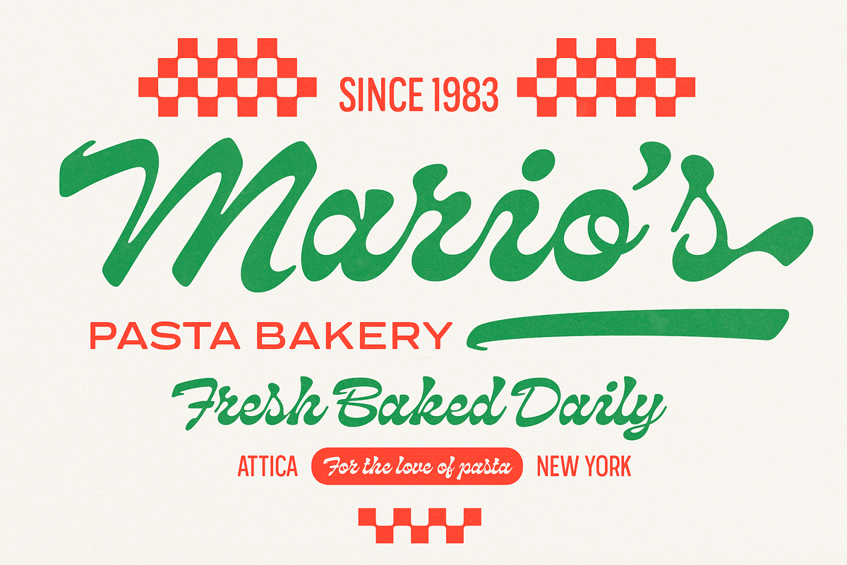 Pacific Tiger Retro Script, a Font by Fenotype (Photo 2 of 13)