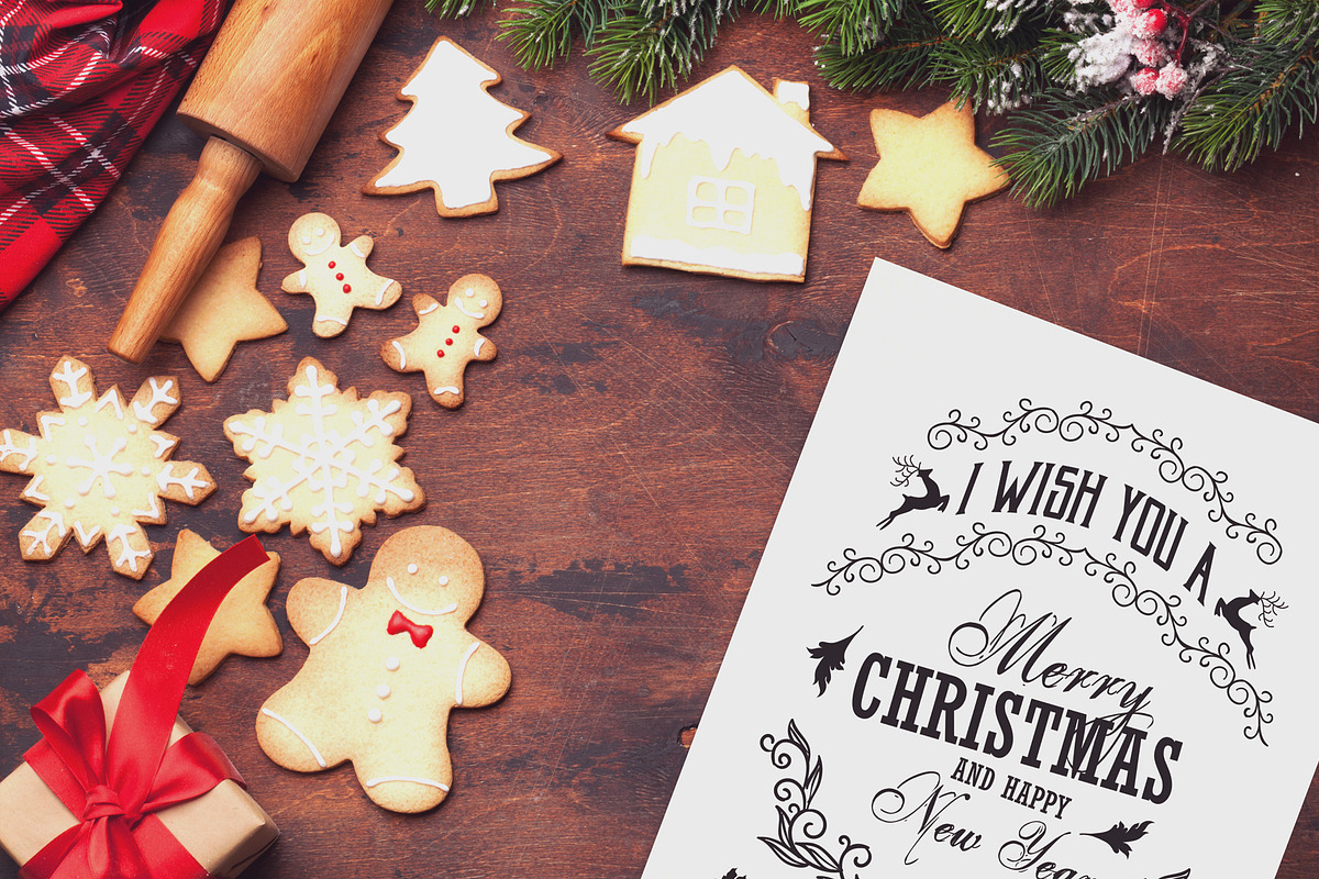 48 Christmas Mockup, a Print Template by Walentin (Photo 30 of 49)