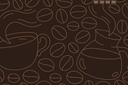 Coffee-themed Backgrounds and Icons, a Texture Illustration by Ilia Design (Thumbnail 12 of 17)