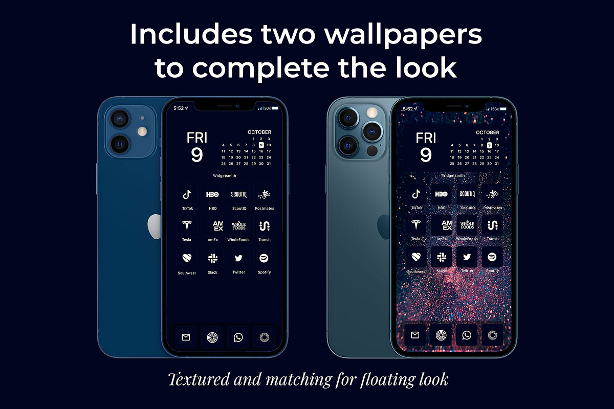 300 Dark Navy Minimal iOS Icon Pack, an Icon by A Good Design Studio (Photo 3 of 5)