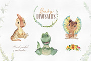 Baby Dinosaurs Collection, an Animal Illustration by OctopusArtis (Thumbnail 3 of 8)