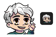 12 Blonde Hair Chibi Boy Emotes, an Illustration by Custom Fonts & Patterns (Thumbnail 7 of 12)