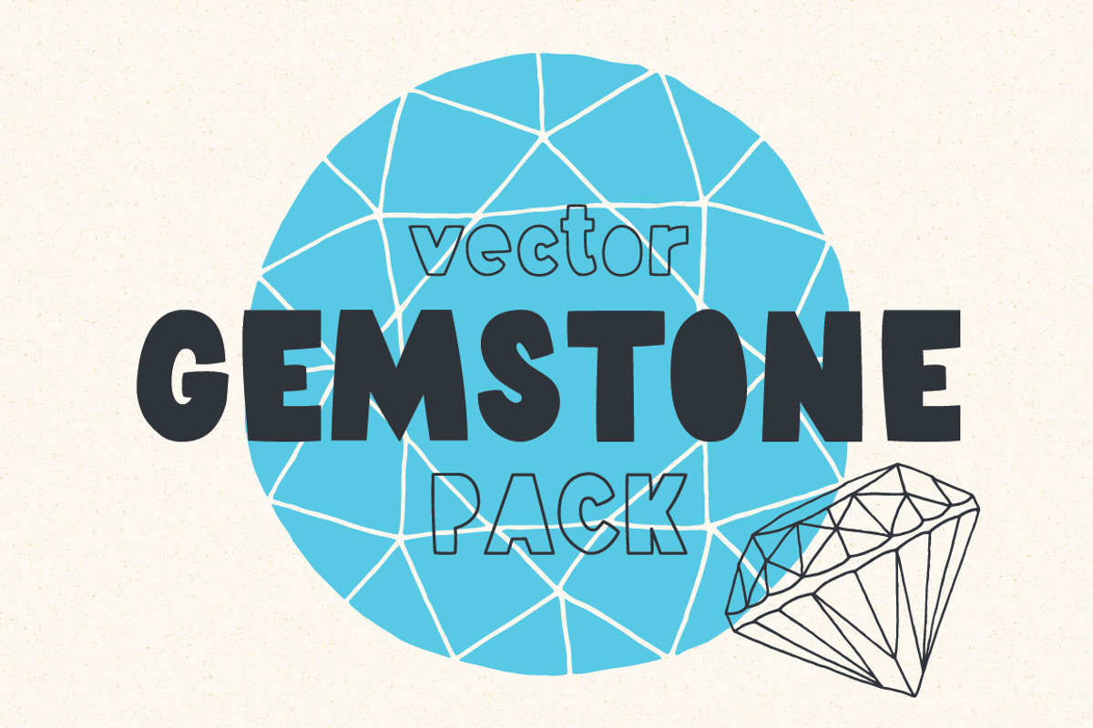 Illustrated Gemstone Pack - Vol I., an Illustration by Vitek Graphic (Photo 1 of 7)
