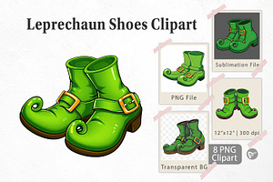 Leprechaun Shoes Clipart, a Graphic by Artnoy