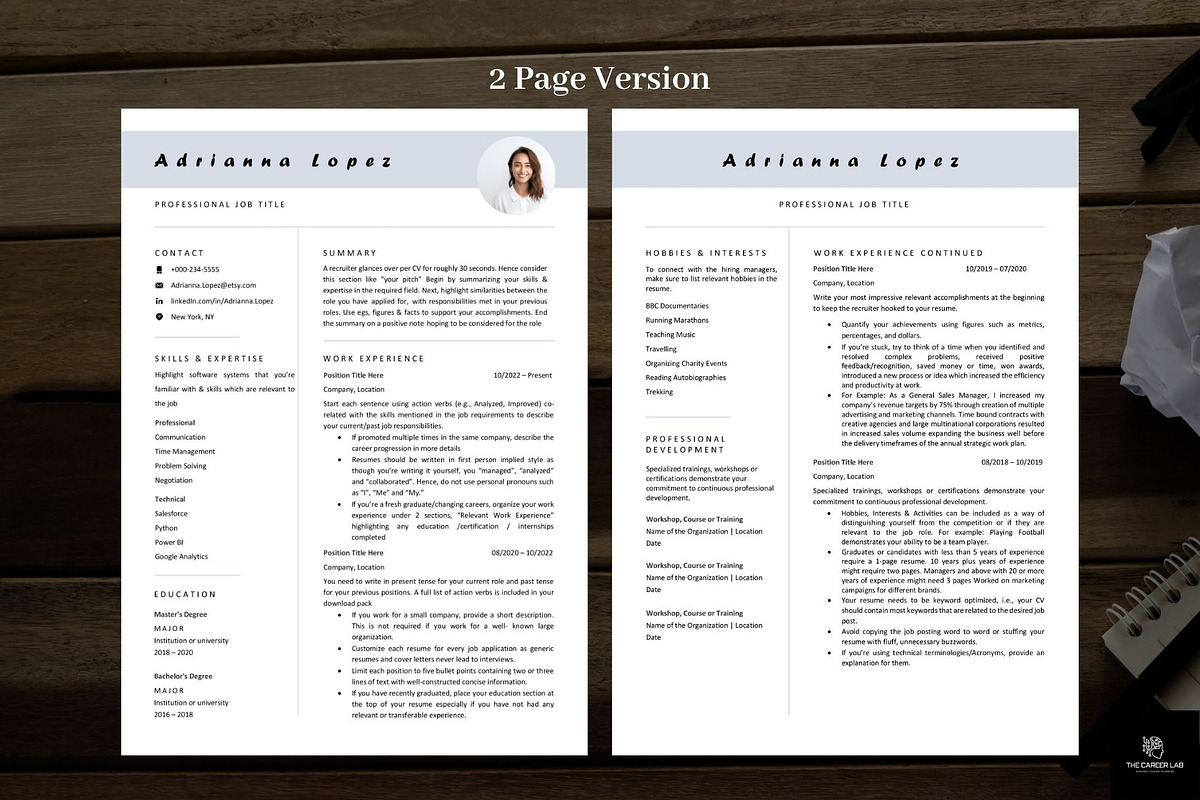 Simple ATS friendly Minimalist CV, a Resume Template by The Career Lab (Photo 4 of 10)
