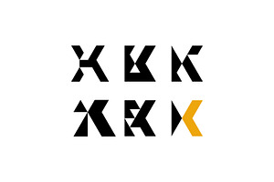 Abstract K Logo Design Vol. 5