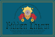 Atheris Stamp, a Blackletter Font by Craft Supply Co. (Thumbnail 3 of 8)