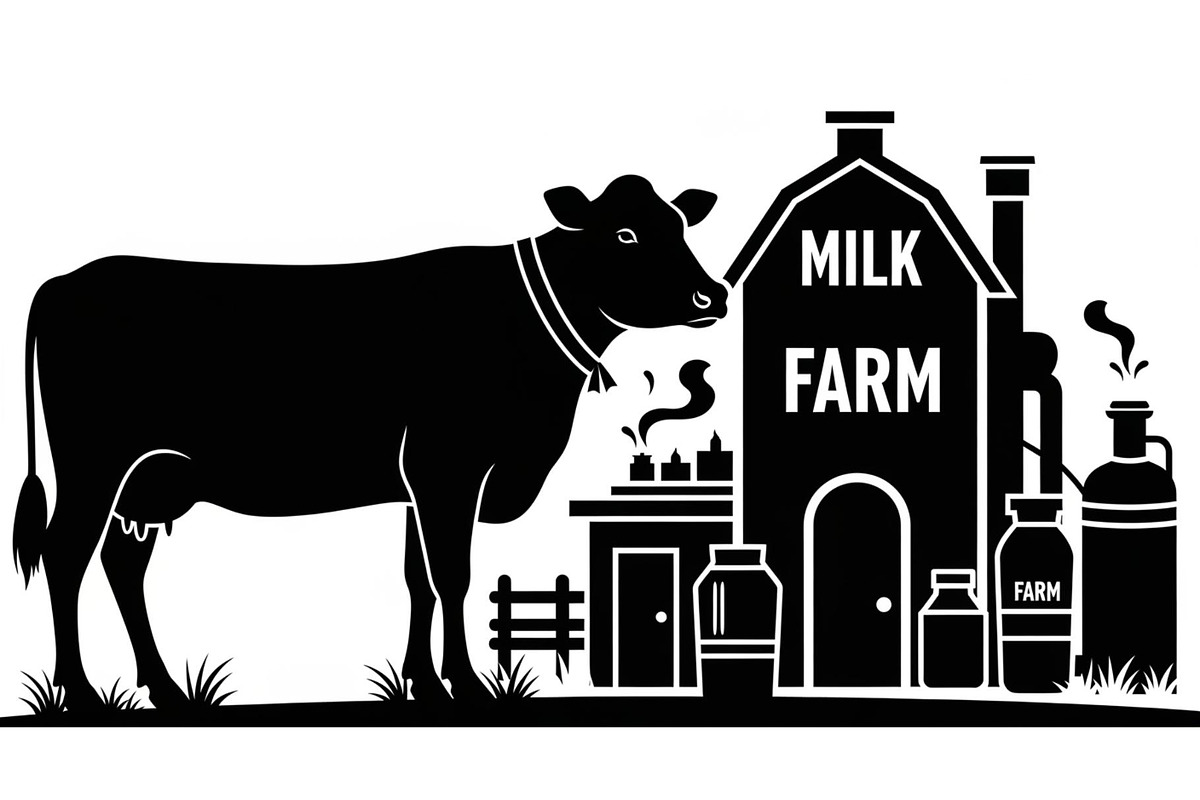 Farm Cow Silhouette Vector Bundle, an Illustration by Designs_River (Photo 37 of 51)