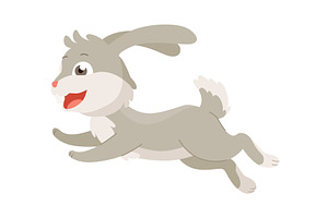 Cartoon rabbit. Bunny pet silhouette, an Animal Illustration by the8monkey
