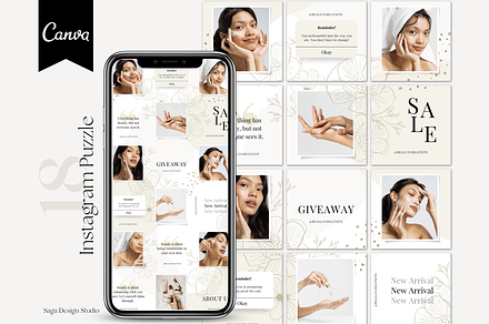 Minimalist Beauty Instagram Puzzle