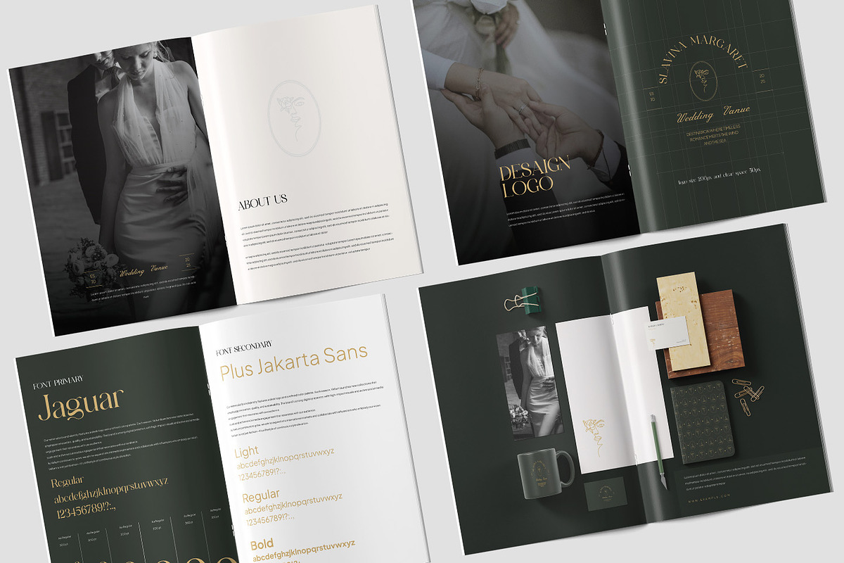 Wedding Brand Guideline Template, a Brochure Template by TMint Play (Photo 2 of 8)