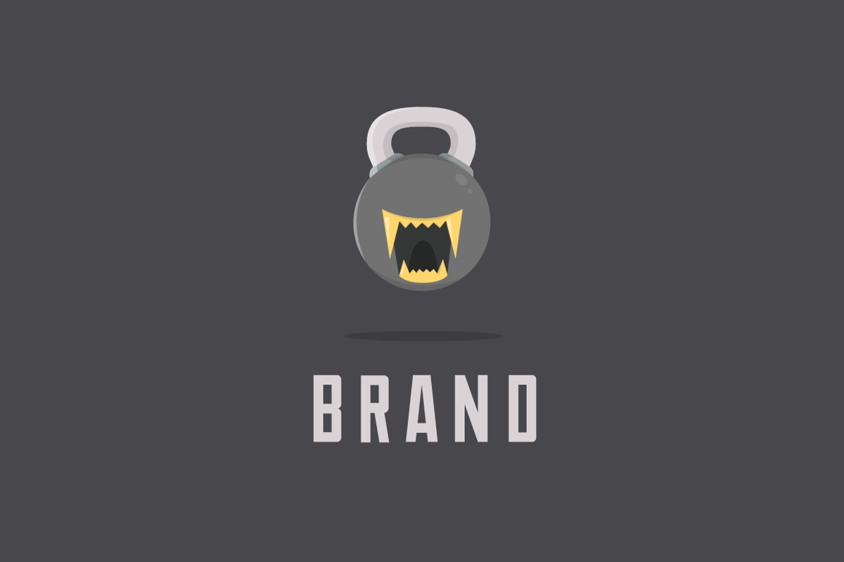 Kettle Bell Logo, a Branding & Logo Template by LogoFarm