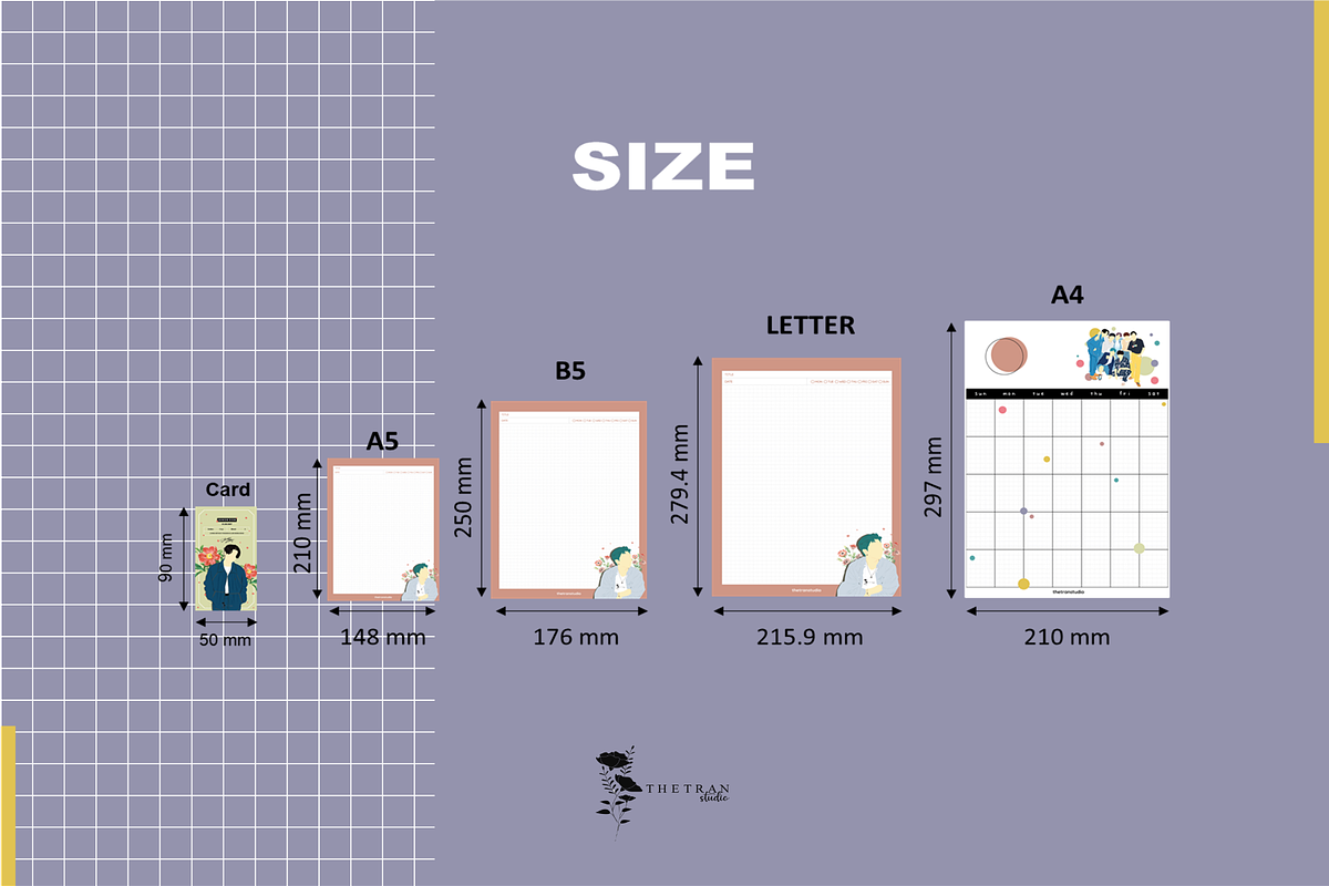 BTS Dynamite Notepad | Dital Product, a Stationery Template by The Tran Studio (Photo 2 of 5)