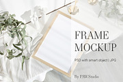 Wooden Photo Frame 3x4 Mockup, a Product Mockup by PawMockups (Thumbnail 1 of 8)