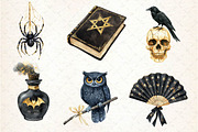 Black and Gold Halloween Clipart, an Illustration by Dream Creation (Thumbnail 4 of 7)
