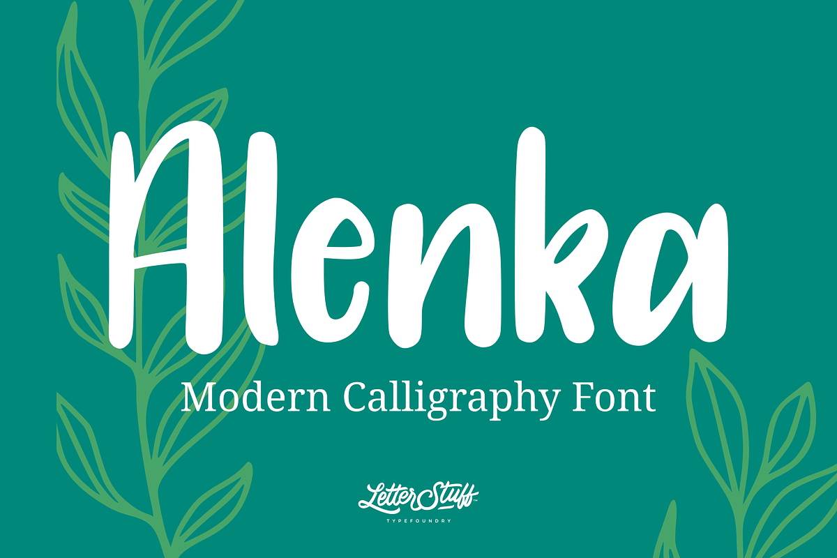 Alenka - Handlettering Font, a Sans Serif Font by LetterStuff Typefoundry (Photo 1 of 11)