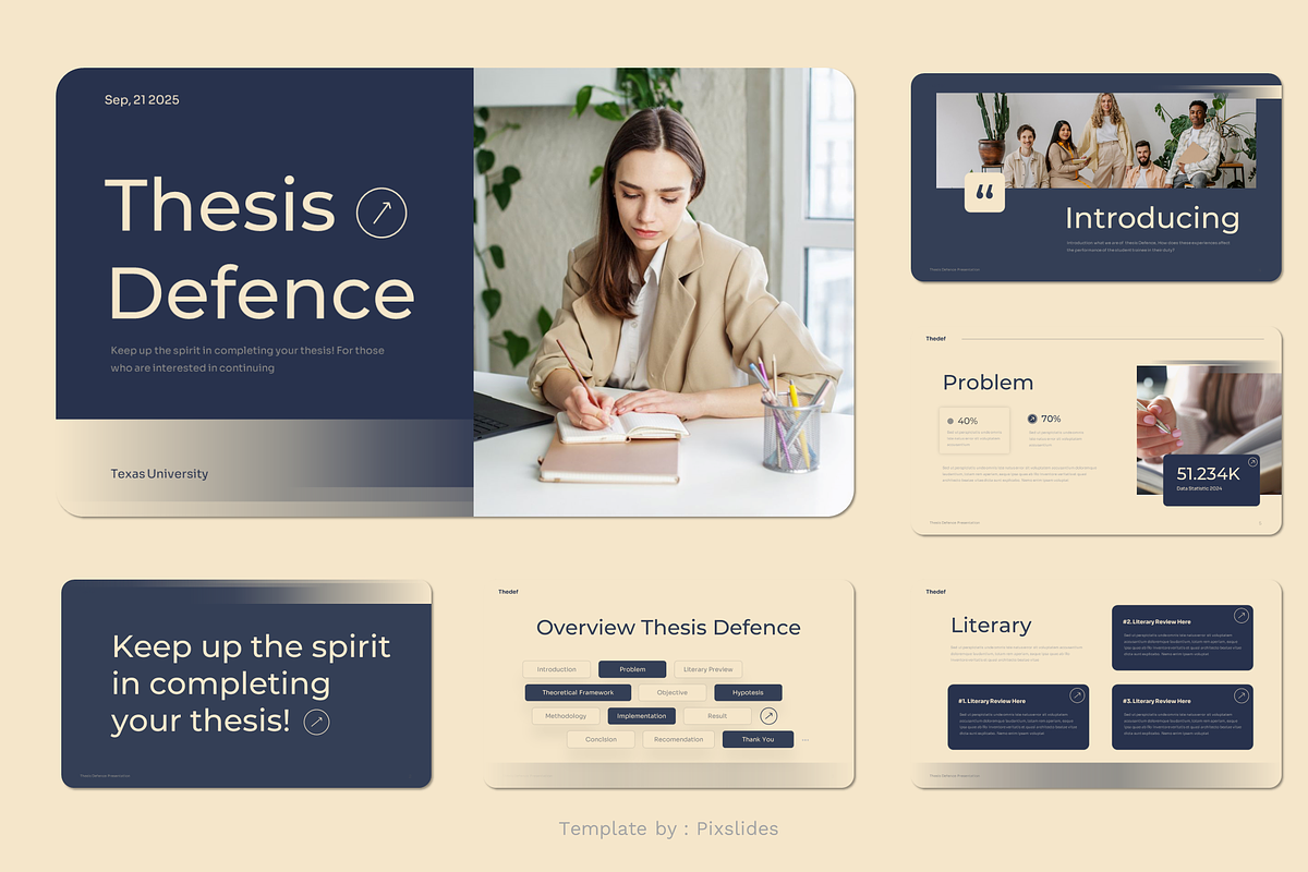 Thesis Defence Powerpoint, a Presentation Template by Pixslides (Photo 2 of 5)