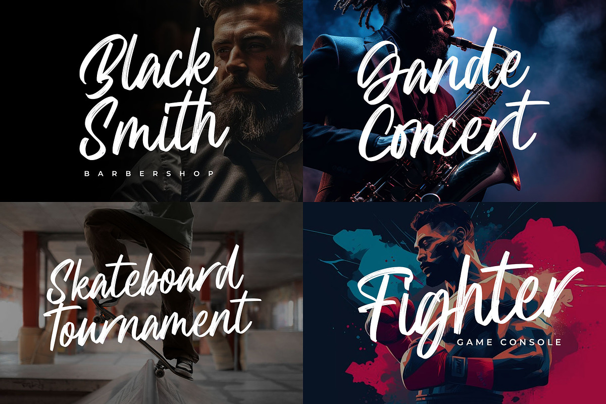 Hesmony Modern Brush Script Font, a Script Font by RantautypeStudio (Photo 12 of 15)