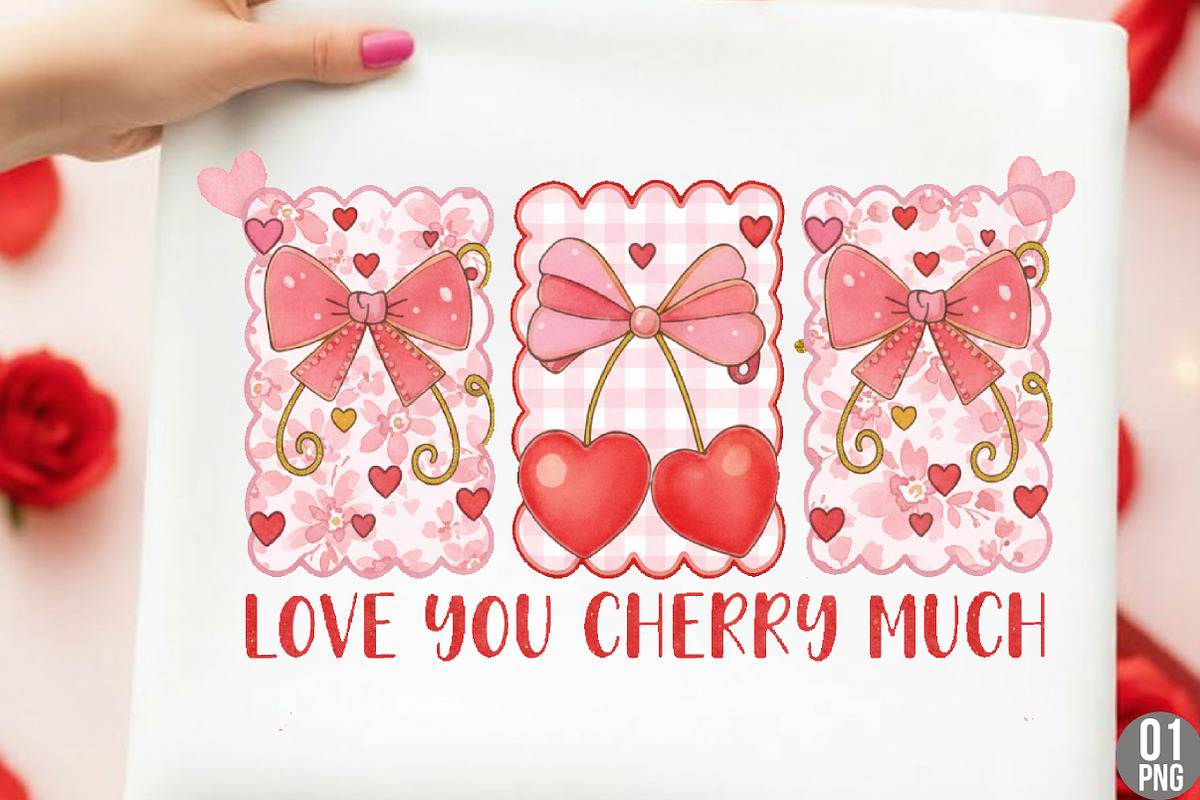 Love You Cherry Much PNG, Pink, an Illustration by Designking (Photo 1 of 5)