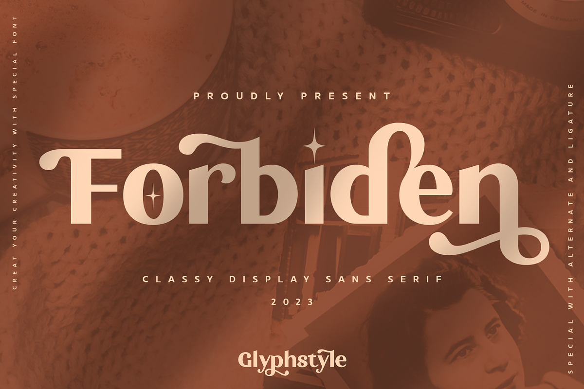 Forbiden Classy Sans Serif, a Sans Serif Font by Glyphstyle (Photo 1 of 6)