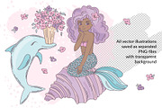 MERMAID IN LOVE, a Decorative Illustration by FARAWAYKINGDOM (Thumbnail 4 of 11)