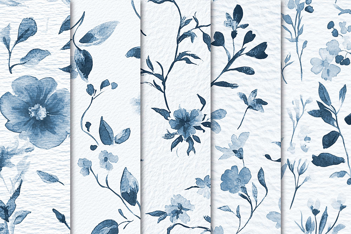 Wildflower Bliss Patterns Set 09, a Pattern Graphic by Maishop (Photo 3 of 3)