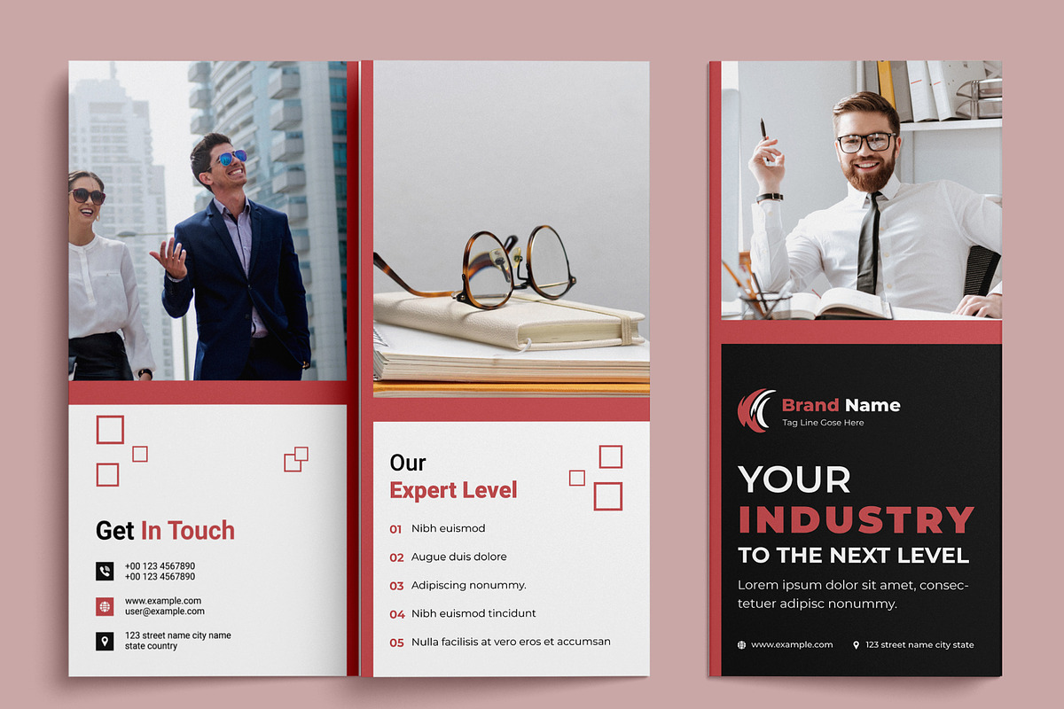 Industry Trifold Brochure, a Brochure Template by MightyDesign (Photo 4 of 7)