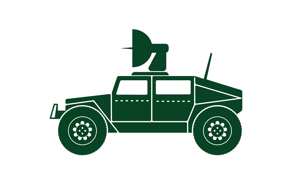 Armored vehicle icon, a Solid Icon by Sumberpangan (Photo 2 of 3)