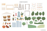 summer market clipart | svg png ai, a Seasonal Illustration by LyubovZaytseva (Thumbnail 3 of 15)