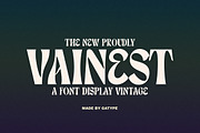 Vainest, a Serif Font by Gatype (Thumbnail 1 of 9)