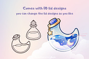 70 Bottle Potion Procreate Stamps, a Brush Add-On by ProcreateiBox (Thumbnail 3 of 4)