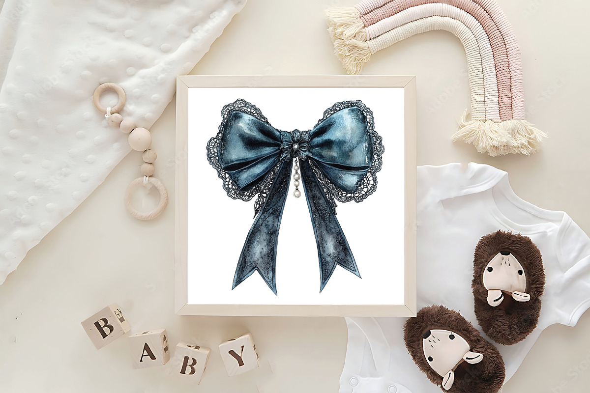 Halloween Coquette Bow Clipart, an Illustration by CraftArtStudio (Photo 6 of 6)