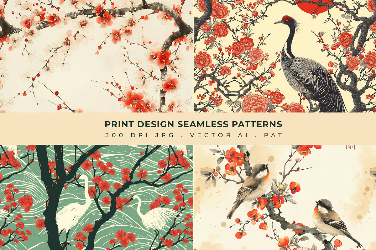 Print Design Seamless Patterns, a Pattern Graphic by Olya Creative (Photo 1 of 10)