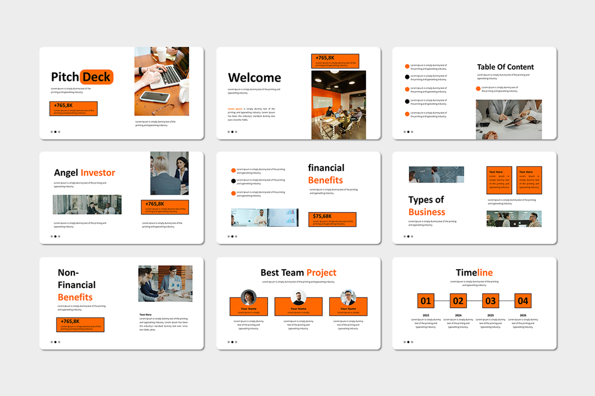 Pitch Deck - Keynote Template, a Presentation Template by QR Design Studio (Photo 2 of 3)