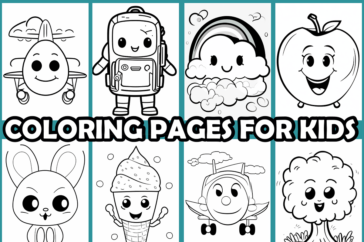 Fun Kids Coloring Pages, an Illustration by martinblan (Photo 3 of 4)