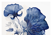Deca Co - Blue Ink Botanical Shapes, a Texture Illustration by milatovar (Thumbnail 9 of 25)
