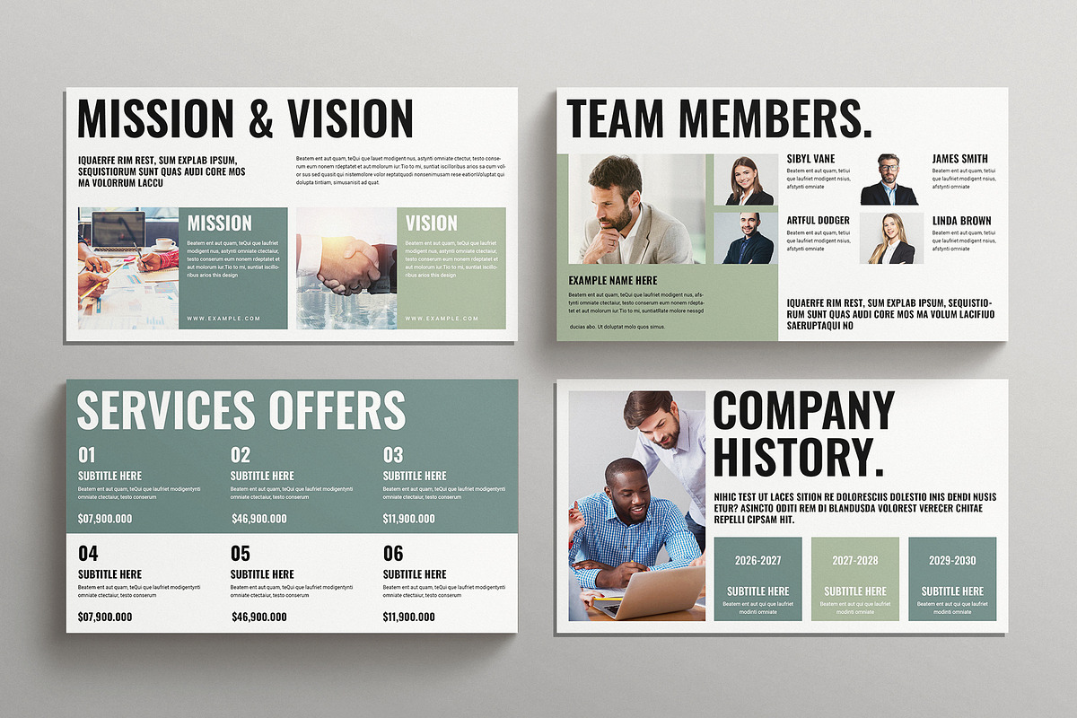 Company Profile Presentation, a Presentation Template by E-Type (Photo 3 of 4)