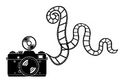Vintage Camera Film Silhouette, an Object Illustration by yasushie (Thumbnail 3 of 31)