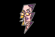 beautiful woman smoking, a Person Illustration by gunaonedesign (Thumbnail 1 of 4)