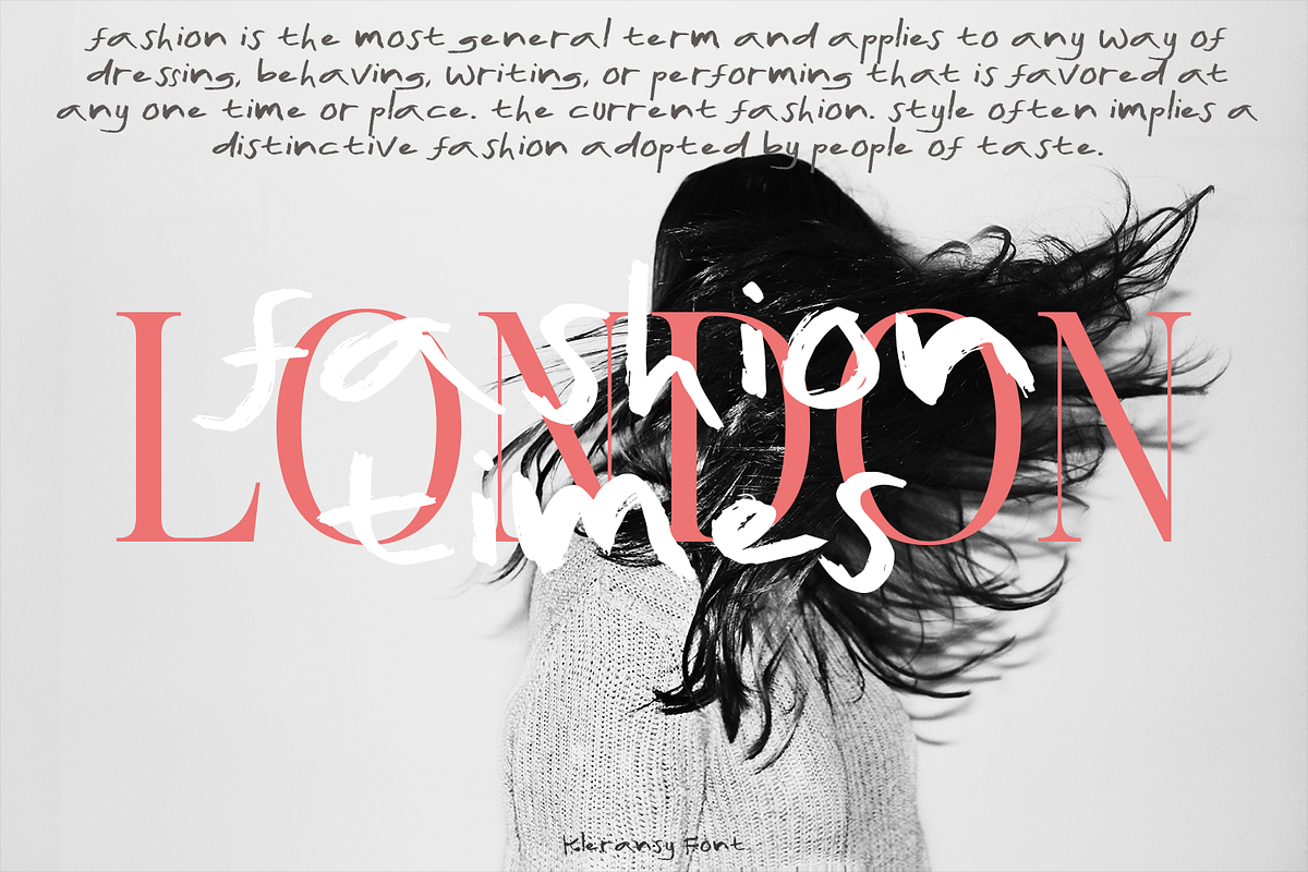 Kleransy Brush Font, a Handwritten Font by madeDeduk (Photo 4 of 8)