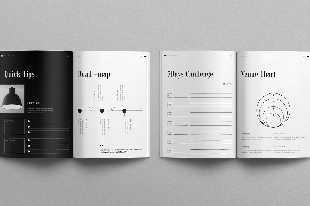 Course Workbook Template, a Magazine Template by E-Type (Photo 5 of 7)