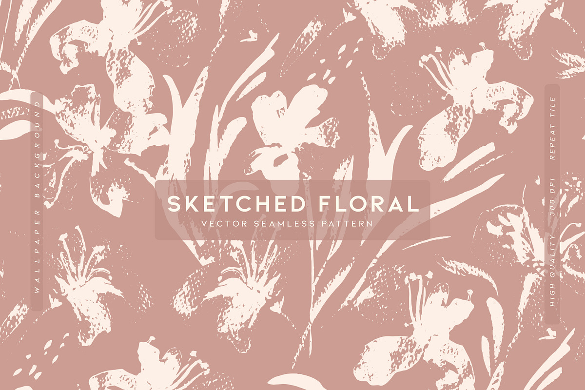 Sketched Floral, a Pattern Graphic by MalyskaStudio (Photo 1 of 12)