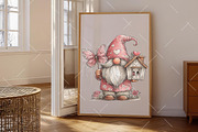 Whimsical Spring Gnome Clipart, an Illustration by OK Design (Thumbnail 4 of 6)