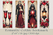 Romantic Gothic Valentine Bookmarks, a Decorative Illustration by GalaDesign03 (Thumbnail 1 of 4)